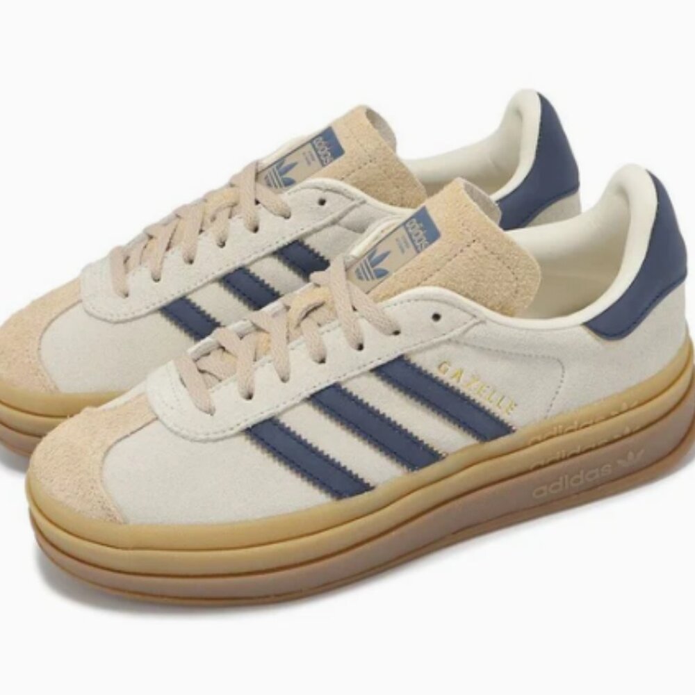 adidas Gazelle Bold Night Indigo Magic Beige Cream JQ5126 Women’s Size 6-10 NEW